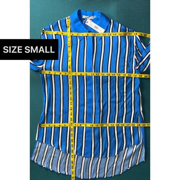 Alice + Olivia Dimitra Oversized High Low Button Down Shirt - Picture 10 of 16